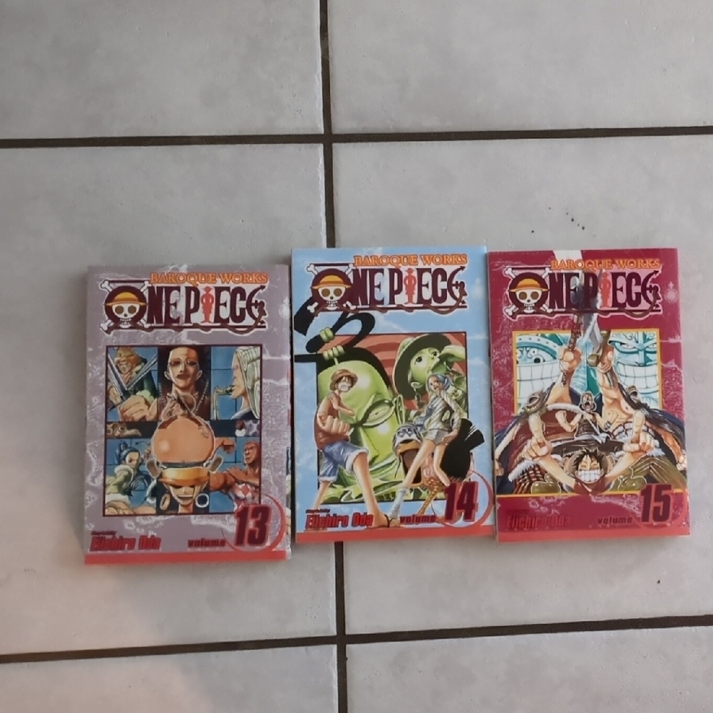 One Piece Manga Set - Volumes 13, 14, 15